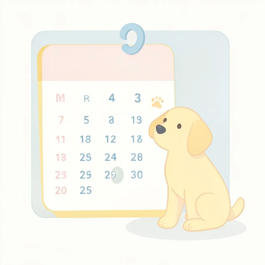 Köpek aşı takvimi hatırlatma kartı